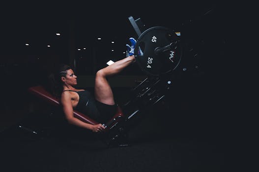 bodybuilder lifting weights