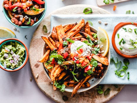 healthy plate with vegetables