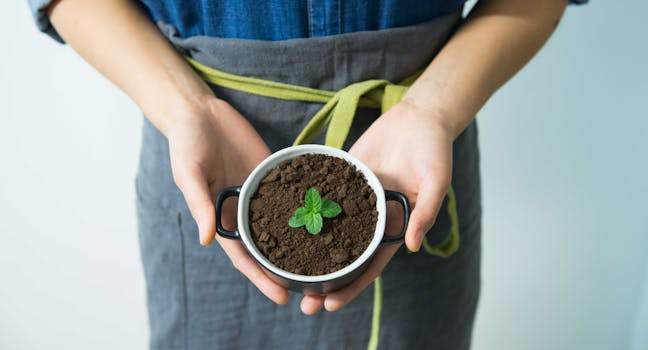 Fresh mint leaves