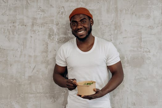 person enjoying a healthy meal