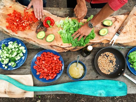 person preparing healthy food