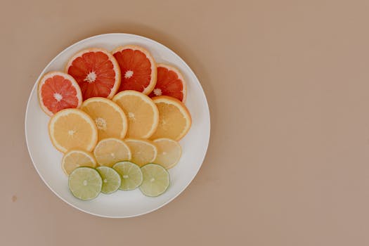 a plate with various nutrient-rich foods