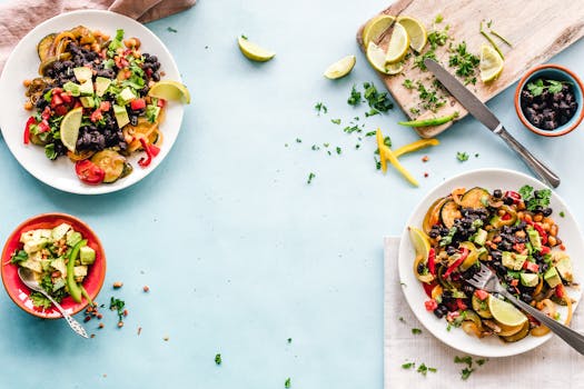 colorful vegetables in a healthy meal