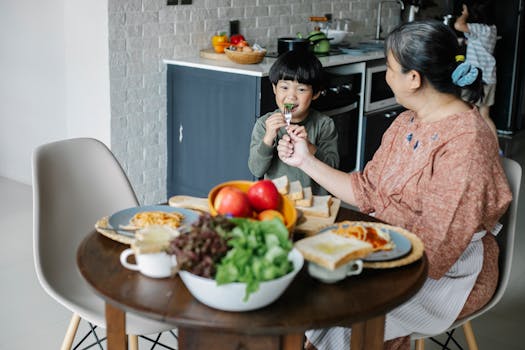 happy woman enjoying a healthy meal