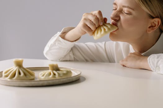 person enjoying a meal