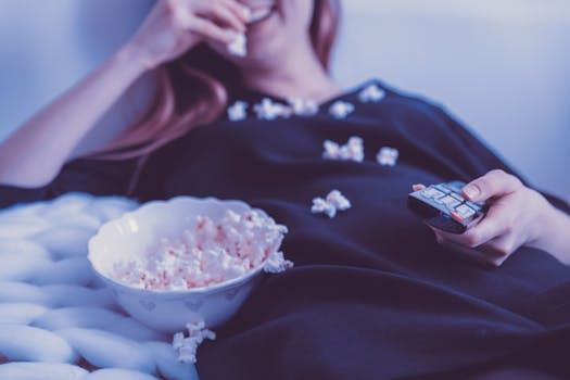 bowl of popcorn ready for snacking