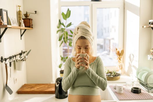 image of a person enjoying a cup of tea during fasting