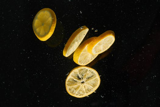 refreshing lemon water