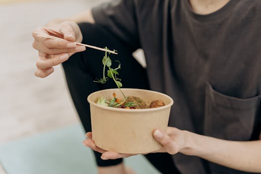 athlete enjoying post-workout meal