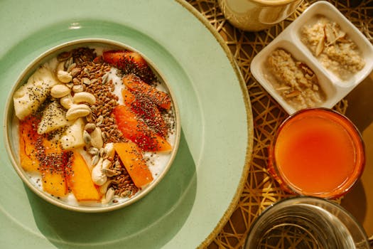 fiber supplements in a bowl