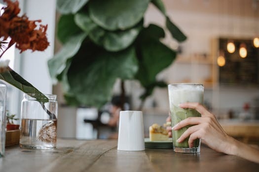 refreshing iced green tea