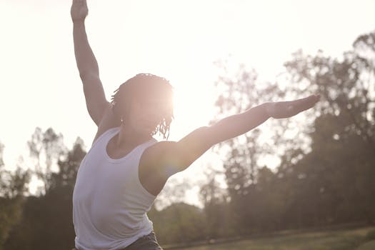 man enjoying an active lifestyle