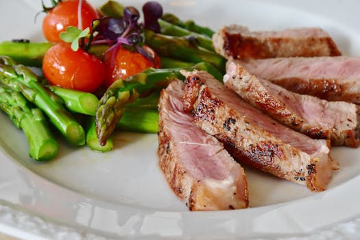 a colorful plate of healthy food